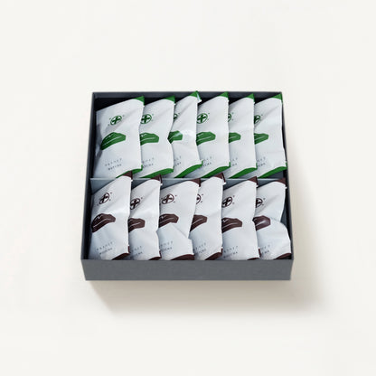 Assortment of 12 malt bakes [Matcha x 6, Hojicha x 6]