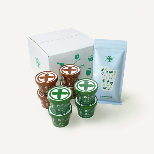 アイスクリーム［抹茶×4・ほうじ茶×4］・グリーンティー詰合せ