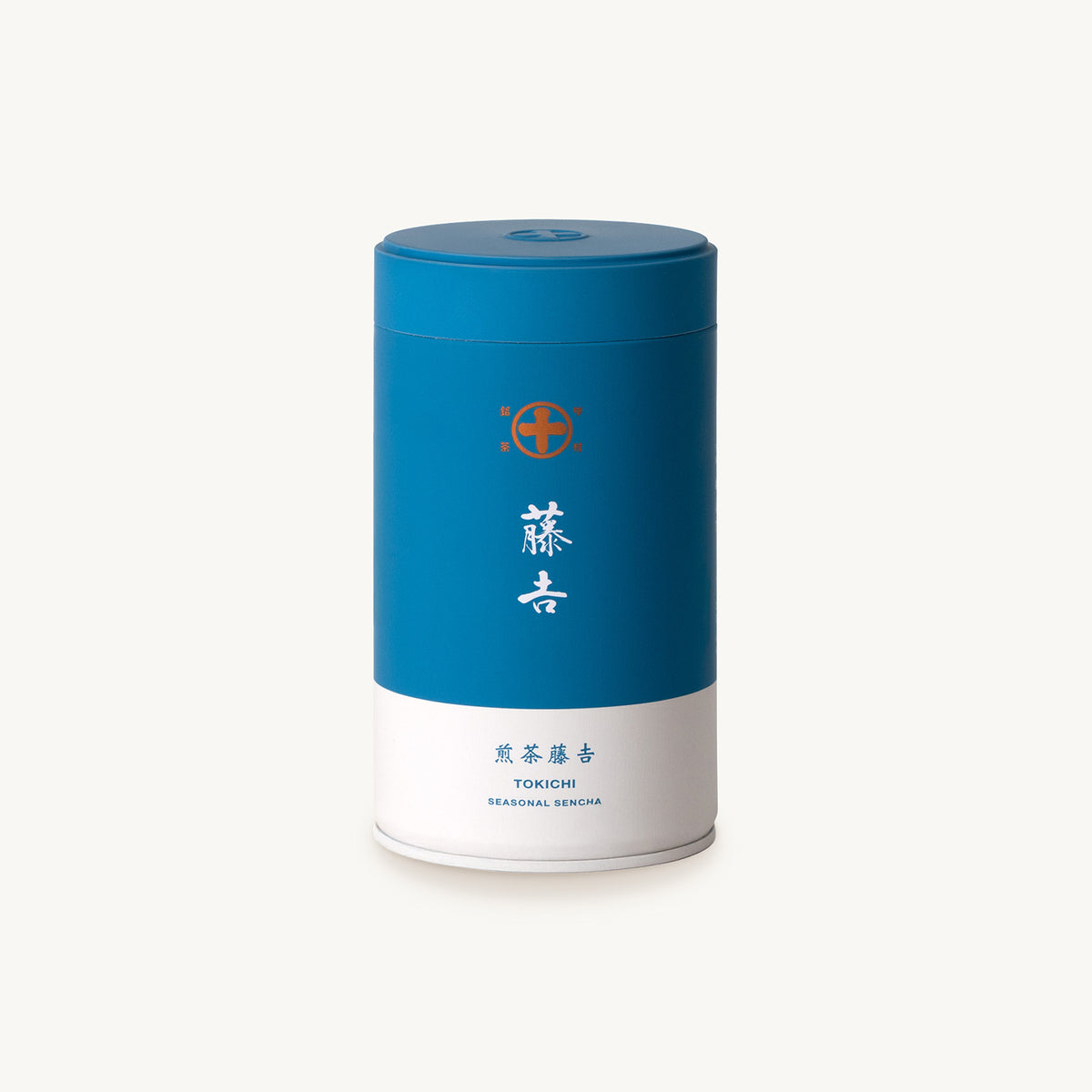 京都・宇治 中村藤吉本店「藤吉シリーズ」の「煎茶 藤吉」80g、缶。標高が高く、寒暖差の大きい地域で栽培された煎茶を、秋までじっくりと熟成させ、コクと深みを引き出したお茶。